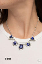 Load image into Gallery viewer, Paparazzi “Posh Party Avenue” Blue Necklace Earring Set