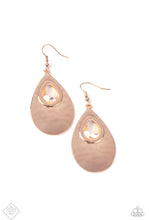 Load image into Gallery viewer, Paparazzi “Tranquil Trove” Rose Gold Dangle Earrings - Paparazzi Accessories