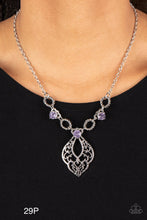 Load image into Gallery viewer, Paparazzi “Contemporary Connections” Purple Necklace Earring Set - Paparazzi Accessories