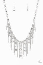 Load image into Gallery viewer, Paparazzi “Ever Rebellious” Silver Necklace Earring Set - Paparazzi Accessories