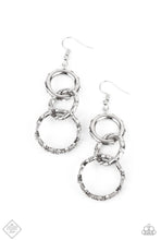 Load image into Gallery viewer, Paparazzi “Shameless Shine” White Dangle Earrings - Paparazzi Accessories