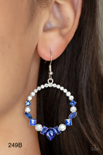 Load image into Gallery viewer, Paparazzi "Revolutionary Refinement" Blue Dangle Earrings - Paparazzi Accessories
