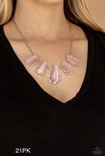 Load image into Gallery viewer, Paparazzi “Newport Princess" Pink Necklace Earring Set - Paparazzi Accessories