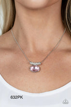 Load image into Gallery viewer, Paparazzi “your Pristinely Prestigious” Pink Necklace Earring Set - Paparazzi Accessories