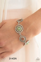 Load image into Gallery viewer, Paparazzi “Coastal Charmer” Green Adjustable Clasp Bracelet - Paparazzi Accessories