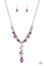Load image into Gallery viewer, Paparazzi “Crystal Couture” Purple Short Necklace Earring Set - Paparazzi Accessories