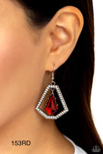 Load image into Gallery viewer, Paparazzi “Poshly Photogenic” Red Dangle Earrings
