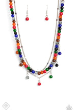 Load image into Gallery viewer, Paparazzi “BEAD All About It” Red Necklace Earring Set
