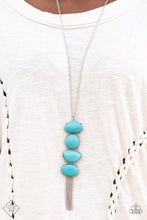 Load image into Gallery viewer, Paparazzi “Hidden Lagoon” Blue Necklace Earring Set - Paparazzi Accessories
