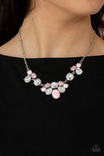 Load image into Gallery viewer, &quot;Ethereal Romance&quot; Pink Necklace Earring Set -Paparazzi Accessories
