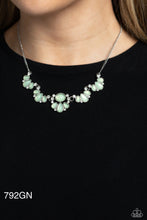 Load image into Gallery viewer, Paparazzi “Dancing Dimension” Green Necklace Earring Set
