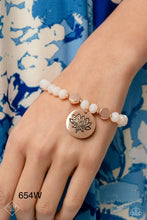 Load image into Gallery viewer, Paparazzi “Leisurely Lotus” Rose Gold Stretch Bracelet - Cindysblingboutique
