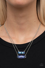 Load image into Gallery viewer, Paparazzi “Double Bubble Burst” Blue Necklace Earring Set - Paparazzi Accessories
