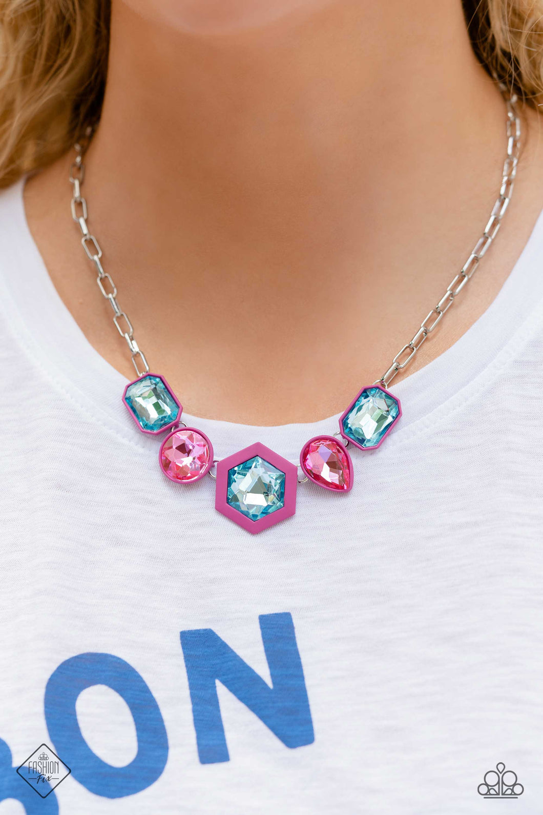 Paparazzi “Evolving Elegance” Pink Necklace Earring Set