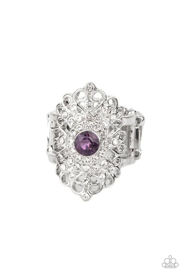 Paparazzi “Dining with Royalty” Purple Stretch Ring