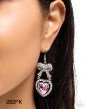 Load image into Gallery viewer, “Adorable Allure” Pink Dangle Earrings - Paparazzi
