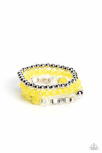 Load image into Gallery viewer, Paparazzi “CUBE Your Enthusiasm” Yellow Stretch Bracelet

