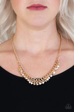 Load image into Gallery viewer, “Glow and Grind” Gold Necklace Earring Set - Paparazzi
