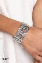 Load image into Gallery viewer, “Garden Walls” Pink Stretch Bracelet - Paparazzi Accessories
