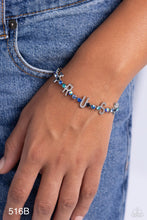 Load image into Gallery viewer, Paparazzi “I Will Trust In You” Blue Adjustable Bracelet
