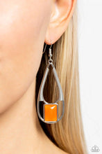 Load image into Gallery viewer, Paparazzi “Adventure Story” Orange Dangle  Earring
