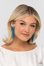 Load image into Gallery viewer, Paparazzi “Billowing Butterflies” Blue Post Earrings
