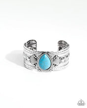 Load image into Gallery viewer, “Canyon Cantina” Blue Cuff Bracelet - Paparazzi Accessories
