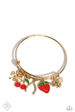 Load image into Gallery viewer, Paparazzi “Fruit Freestyle” Gold Bracelet
