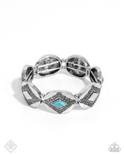 Load image into Gallery viewer, Paparazzi “Elemental Example” Blue Stretch Bracelet - Paparazzi Accessories
