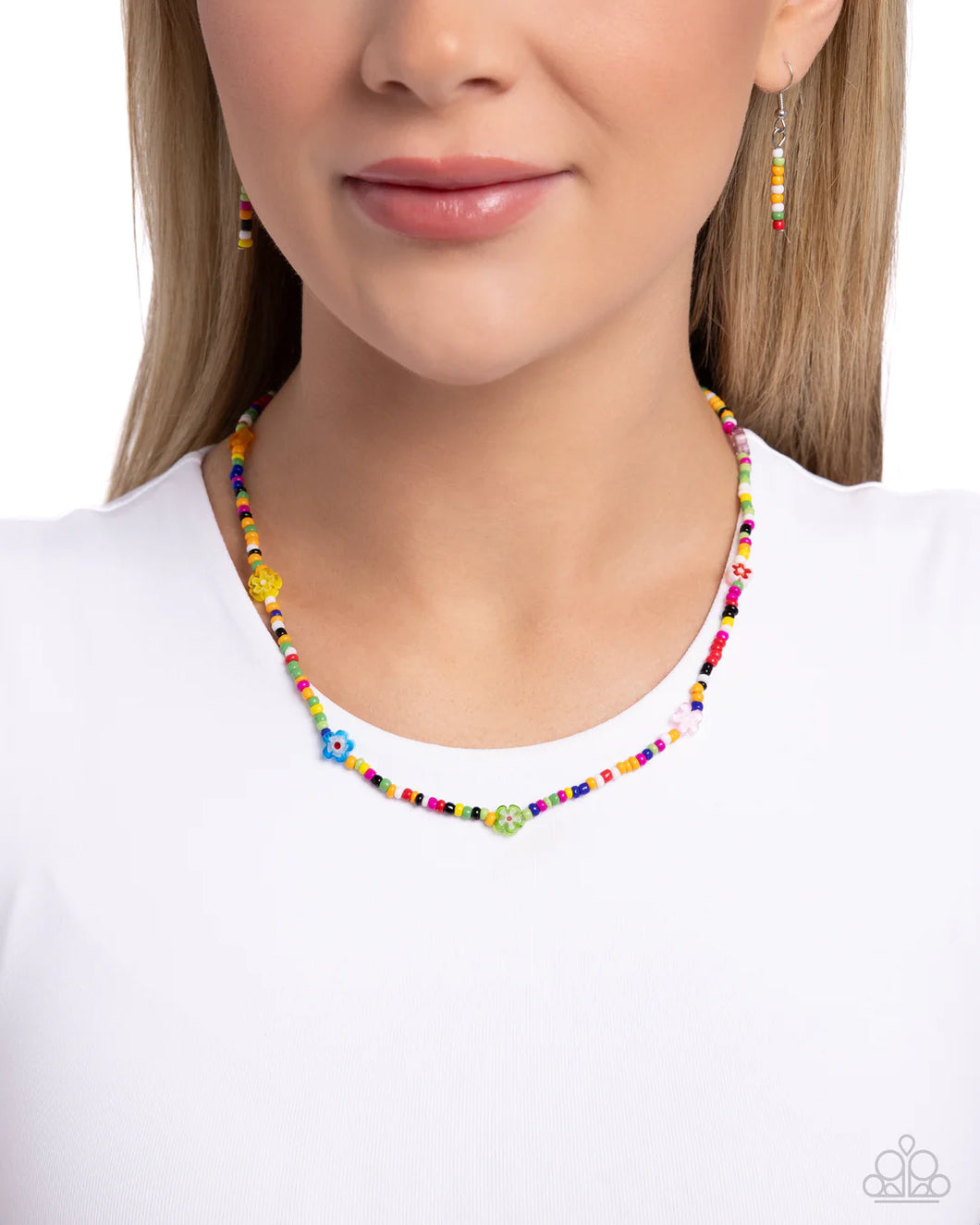 Paparazzi “Candyland Craze” Multi Necklace Earring Set