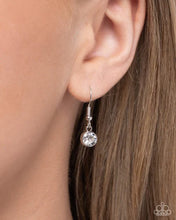 Load image into Gallery viewer, “Royal Ready” White Necklace Earring Set - Paparazzi Accessories
