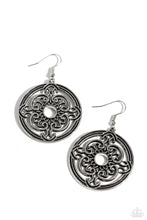 Load image into Gallery viewer, “Mandala Meditation” Silver Dangle Earrings - Paparazzi
