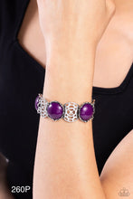 Load image into Gallery viewer, Paparazzi “Ethereal Excursion” Purple Stretch Bracelet
