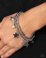 Load image into Gallery viewer, “Cosmic Contemporary” White Clasp Bracelet - Paparazzi Accessories
