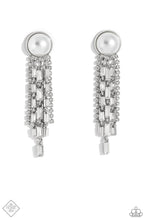 Load image into Gallery viewer, Paparazzi “Genuinely Gatsby” White Post Earrings
