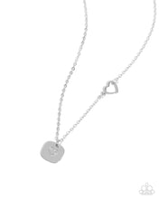 Load image into Gallery viewer, “When Can I See You Again?” Silver Necklace Earring Set - Paparazzi Accessories
