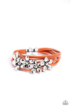 Load image into Gallery viewer, Paparazzi “Here Comes the BLOOM” Orange Magnetic Bracelet
