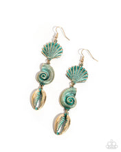 Load image into Gallery viewer, Paparazzi “Coastal Charisma” Blue Dangle Earrings - Paparazzi Accessories
