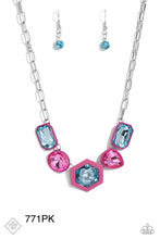 Load image into Gallery viewer, Paparazzi “Evolving Elegance” Pink Necklace Earring Set
