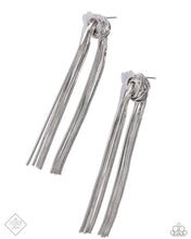 Load image into Gallery viewer, Paparazzi “All STRANDS On Deck” Silver Post Earrings
