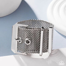 Load image into Gallery viewer, “Defiant Display” Silver Belt Loop Bracelet - Paparazzi Accessories
