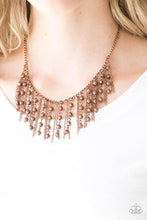 Load image into Gallery viewer, Paparazzi “Rebel Remix” Copper Necklace Earring Set -Paparazzi Accessories
