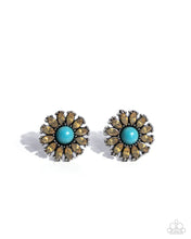 Load image into Gallery viewer, “Santa Fe Showcase” Yellow Post Earrings - Paparazzi Accessories
