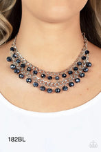 Load image into Gallery viewer, Paparazzi “Urban Palace” Blue Necklace Earring Set
