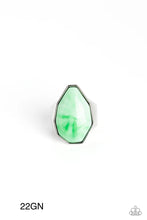 Load image into Gallery viewer, Paparazzi “Never Say TIE Dye” Green Stretch Ring
