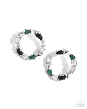 Load image into Gallery viewer, Paparazzi “Triangular Talent” Green Post Earrings - Paparazzi Accessories
