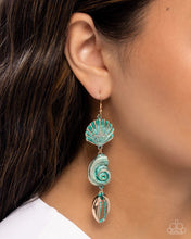 Load image into Gallery viewer, Paparazzi “Coastal Charisma” Blue Dangle Earrings - Paparazzi Accessories
