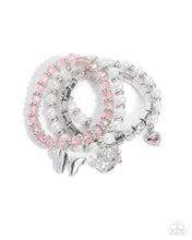 Load image into Gallery viewer, Paparazzi “Feminine Charm” Pink Stretch Bracelet
