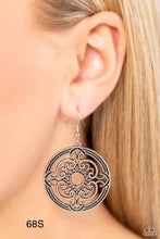 Load image into Gallery viewer, “Mandala Meditation” Silver Dangle Earrings - Paparazzi
