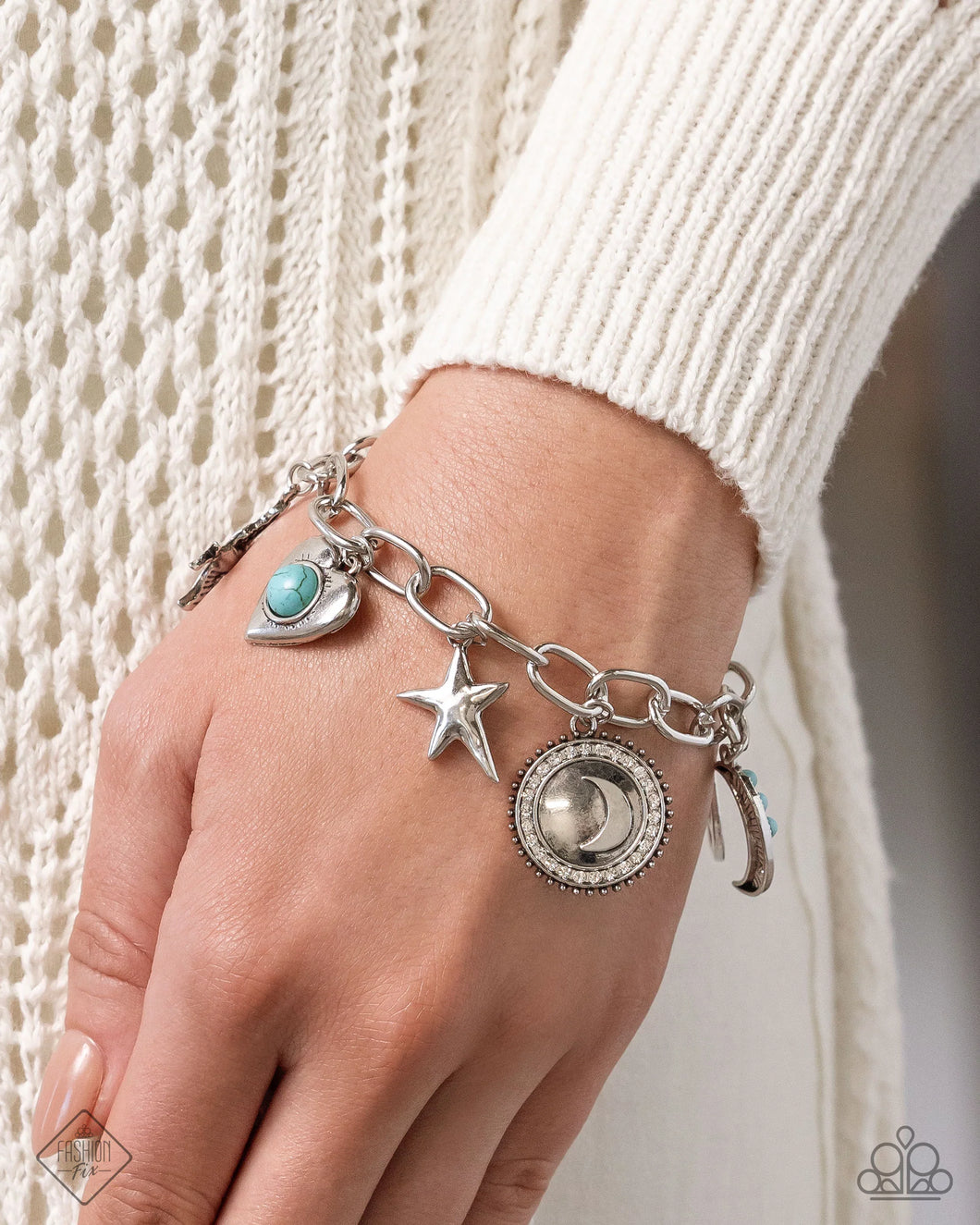 “Technical Token” Blue Adjustable Clasp Bracelet - Paparazzi Accessories